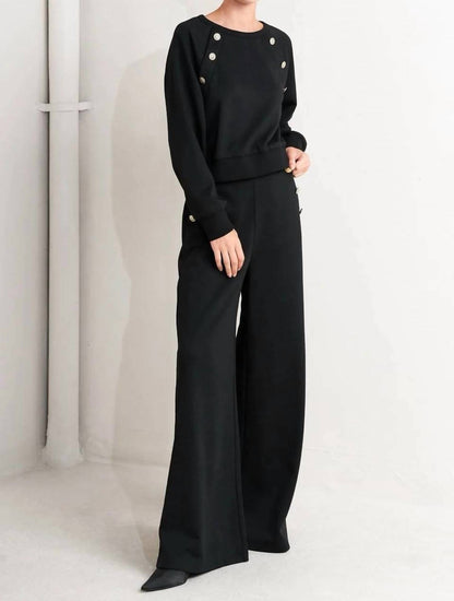 Carmen Buttoned Woven Pants