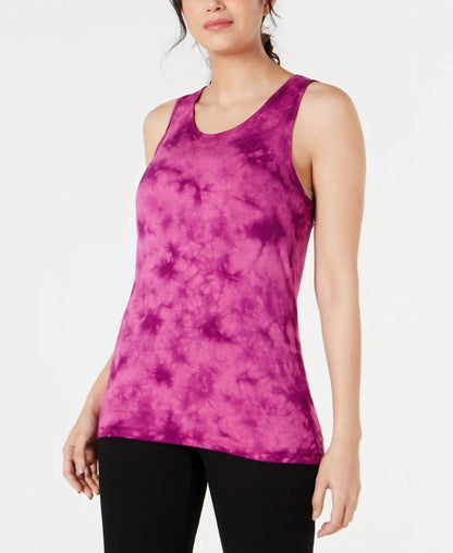 Tie Dye Criss Cross Back Tank Top