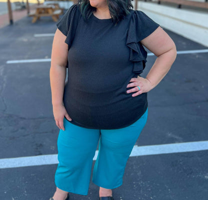 Alana Ruffle Sleeve Top