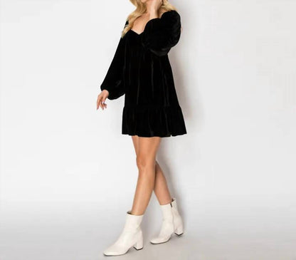 Velvet Mini Dress