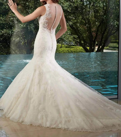 Karelina Sposa - Mermaid Trumpet Lace Dress - Rack Hunt
