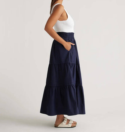 Midnight Mood Tiered Skirt