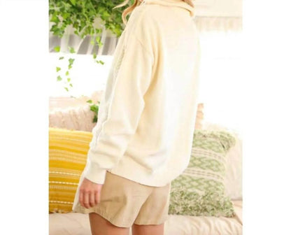 BABE - Textured Half Zip Sweater - Rack Hunt