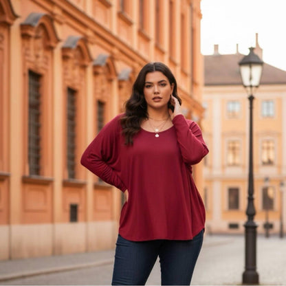 Solid Long Sleeve Top