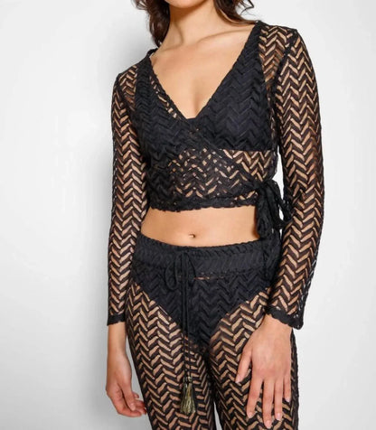 Koy Resort - Women's Zuma Long Sleeve Wrap Top - Rack Hunt