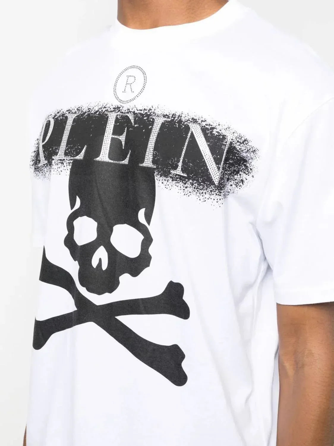 PHILIPP PLEIN - Rhinestone Logo Skull T-shirt - Rack Hunt