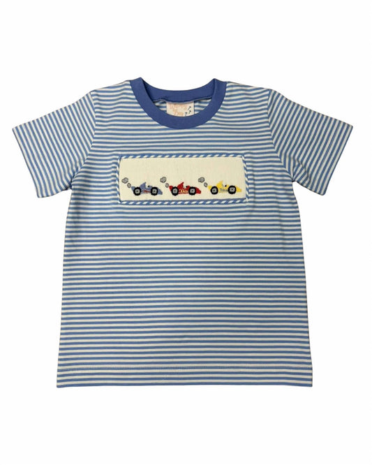 Kids' Off To The Races Smocked Shirt