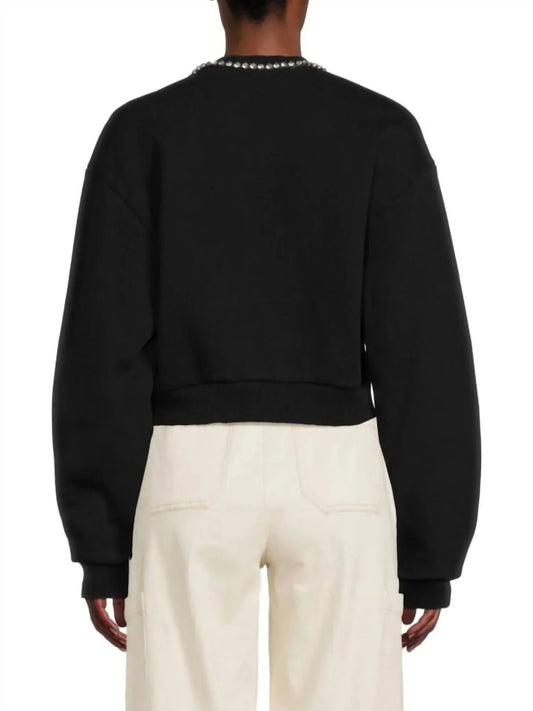 AREA - Embellished Bow Sweater - Rack Hunt