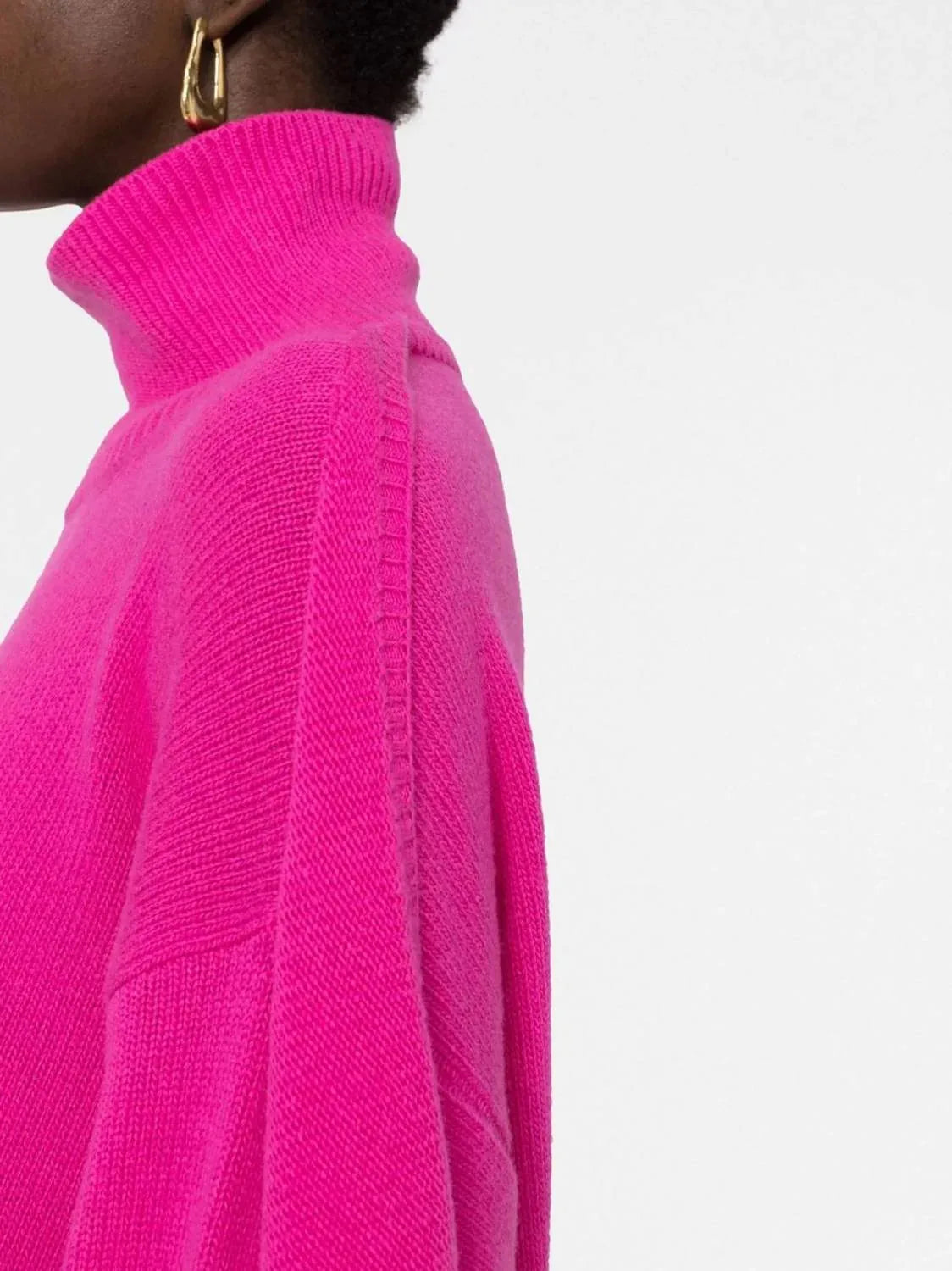 Valentino - Draped Turtleneck Sweater - additional view - Rack Hunt