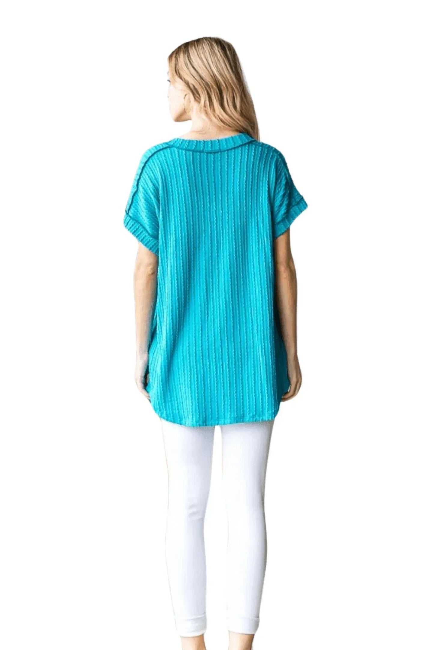 Heimish USA - Ribbed V-neck Top - Rack Hunt