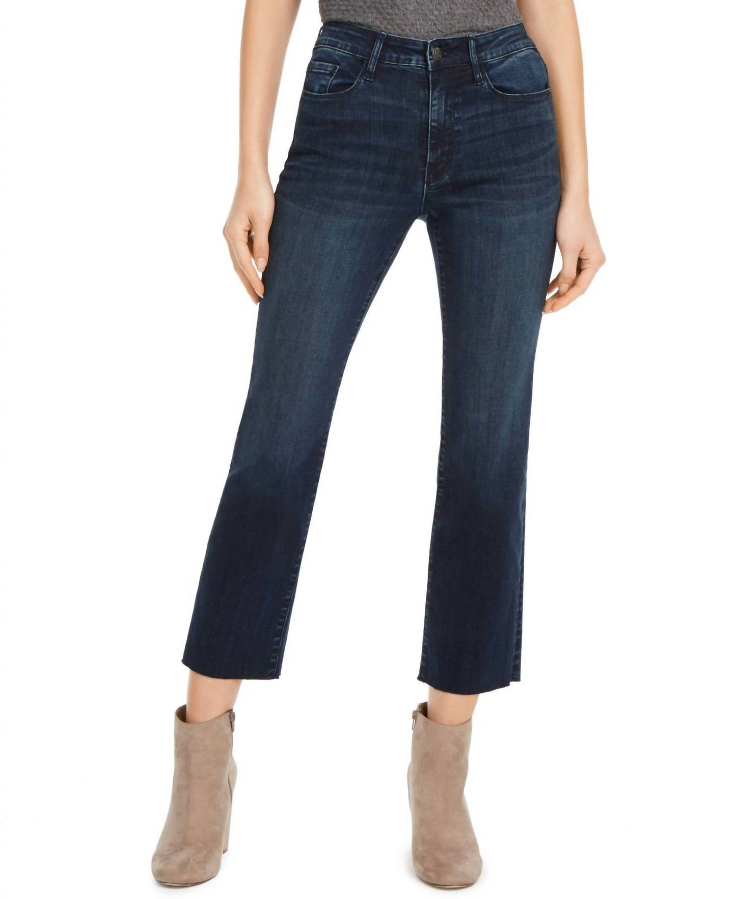 Women's Cropped Mid Rise Jeans