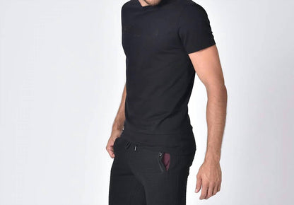Crew Neck With Silicone Logo T-Shirt
