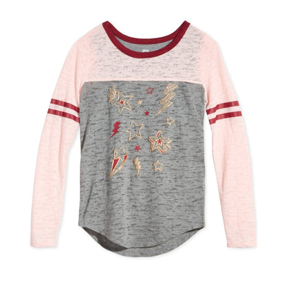 Big Girls Star Print Long Sleeve T-shirt