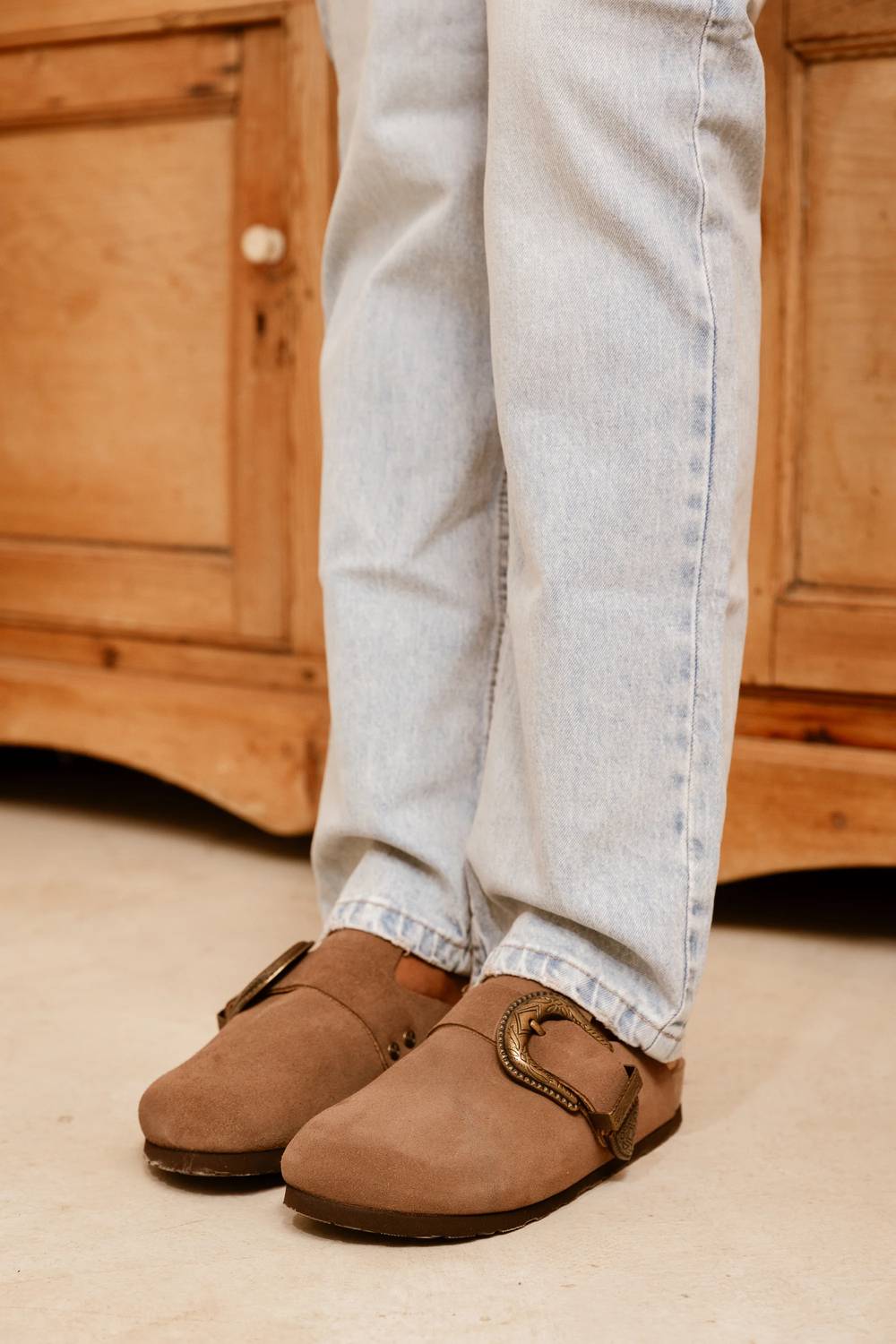 Women's Huma Velour Mule Slides