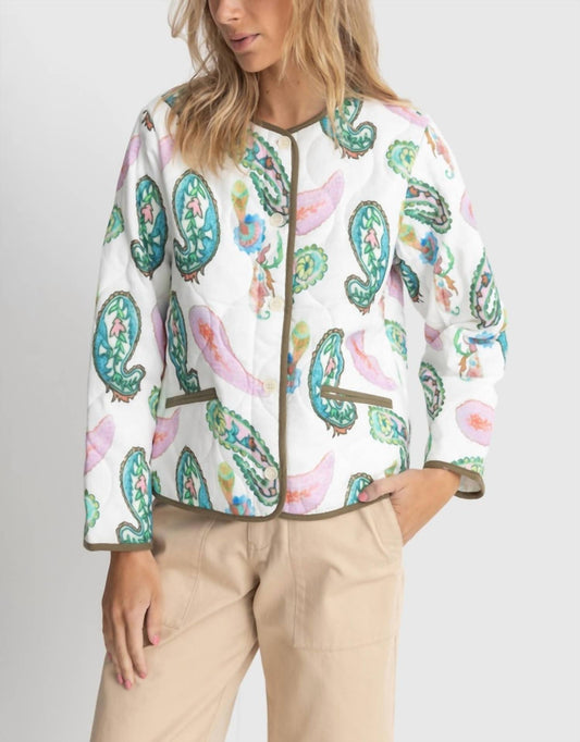 Brooklyn Paisley Quilted Jacket