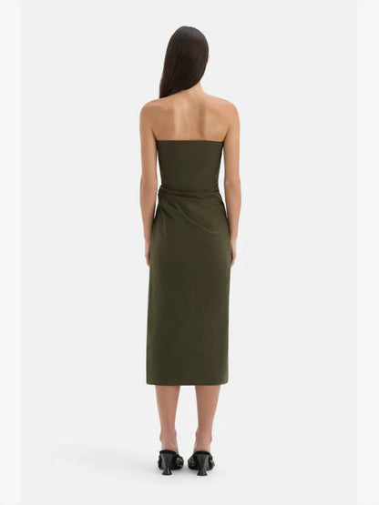 Sorel Strapless Midi Dress
