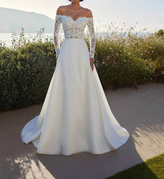 Cosmobella - Beaded Lace Off The Shoulder Dress - Rack Hunt -