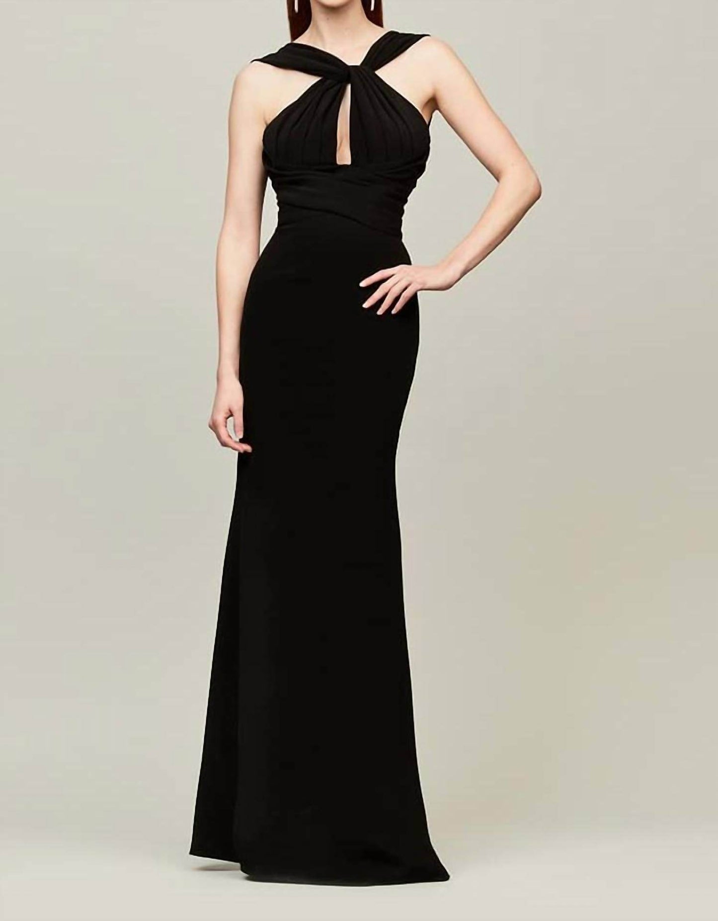 Audrey + Brooks - Crepe Satin Halter Gown - Rack Hunt