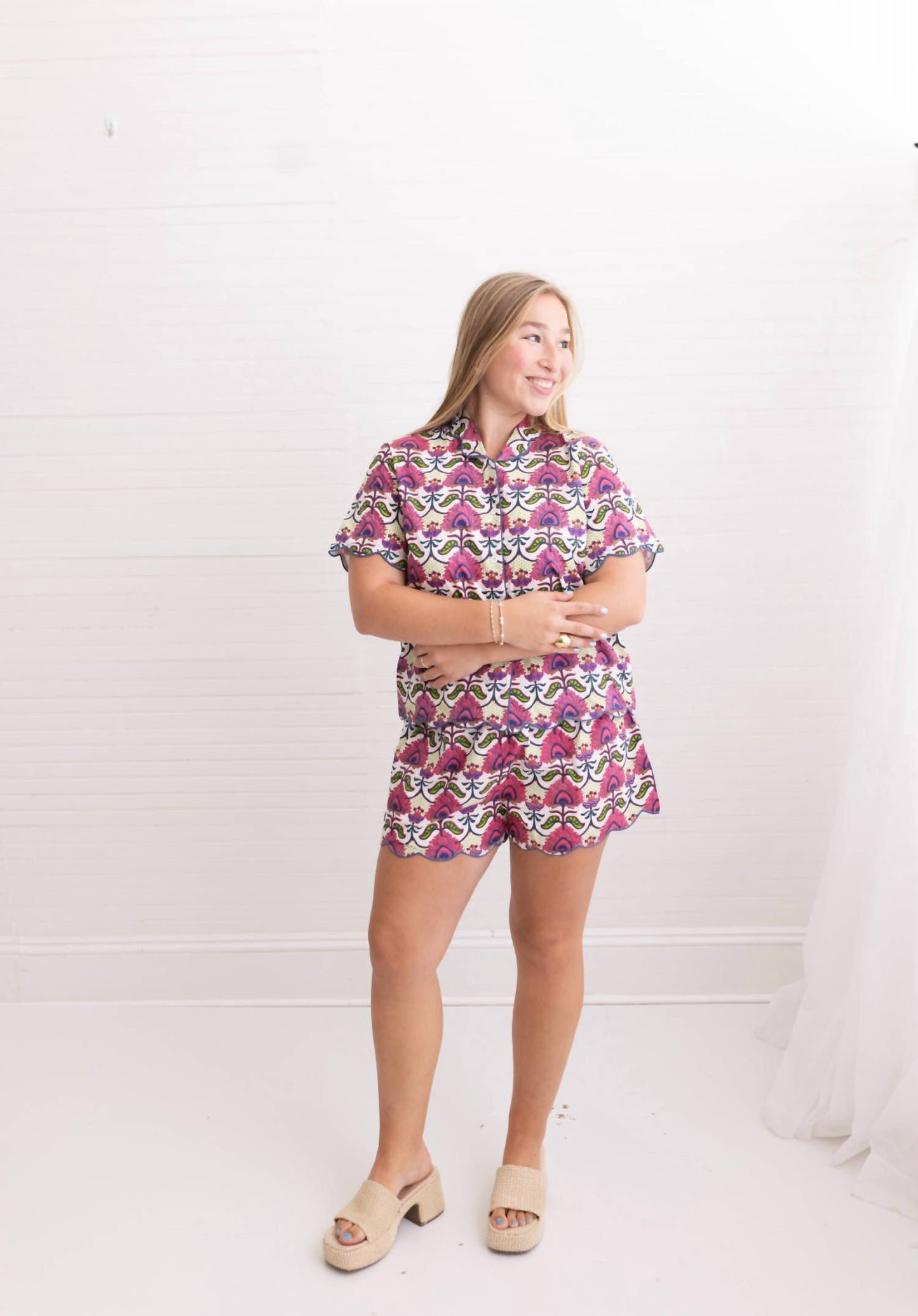 Henley Pajama Short Set