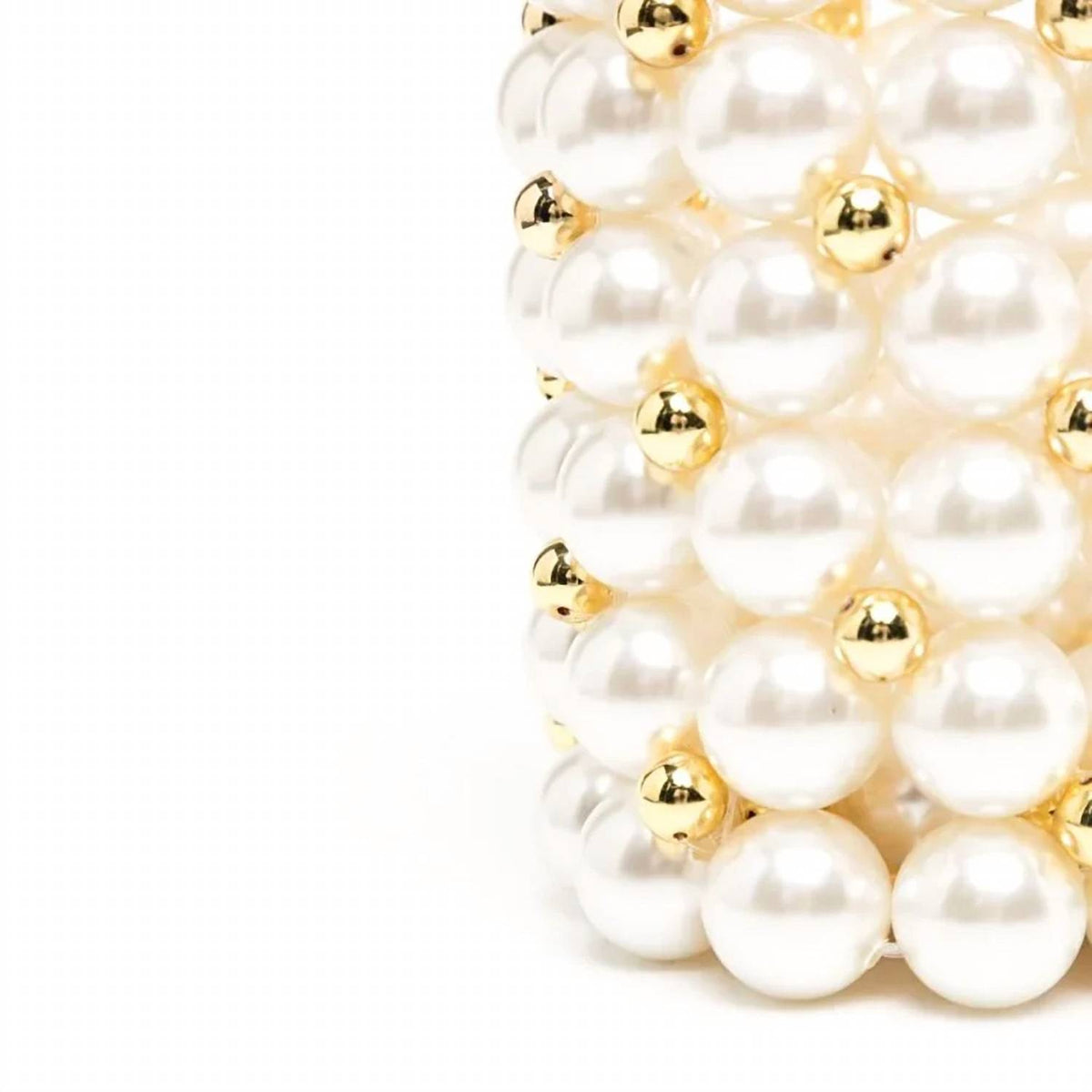 Women's Mini Pearls Evening Bucket Bag