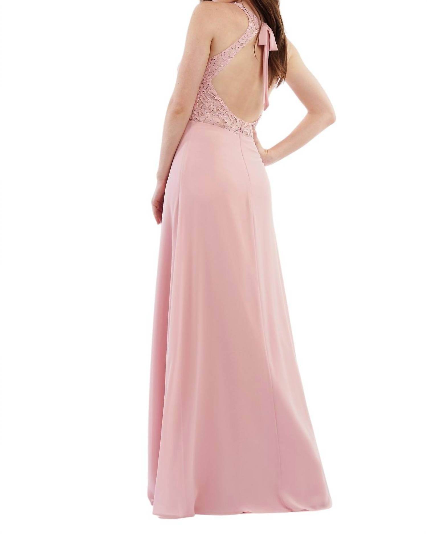 Jasmine Bridal - Charlotte Chiffon & Lace Long Bridesmaid Dress - Rack Hunt -