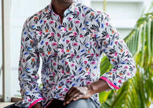 Pop of Pink Button Down Shirt