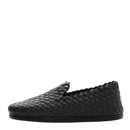 Men's Leather Intrecciato Woven Mules