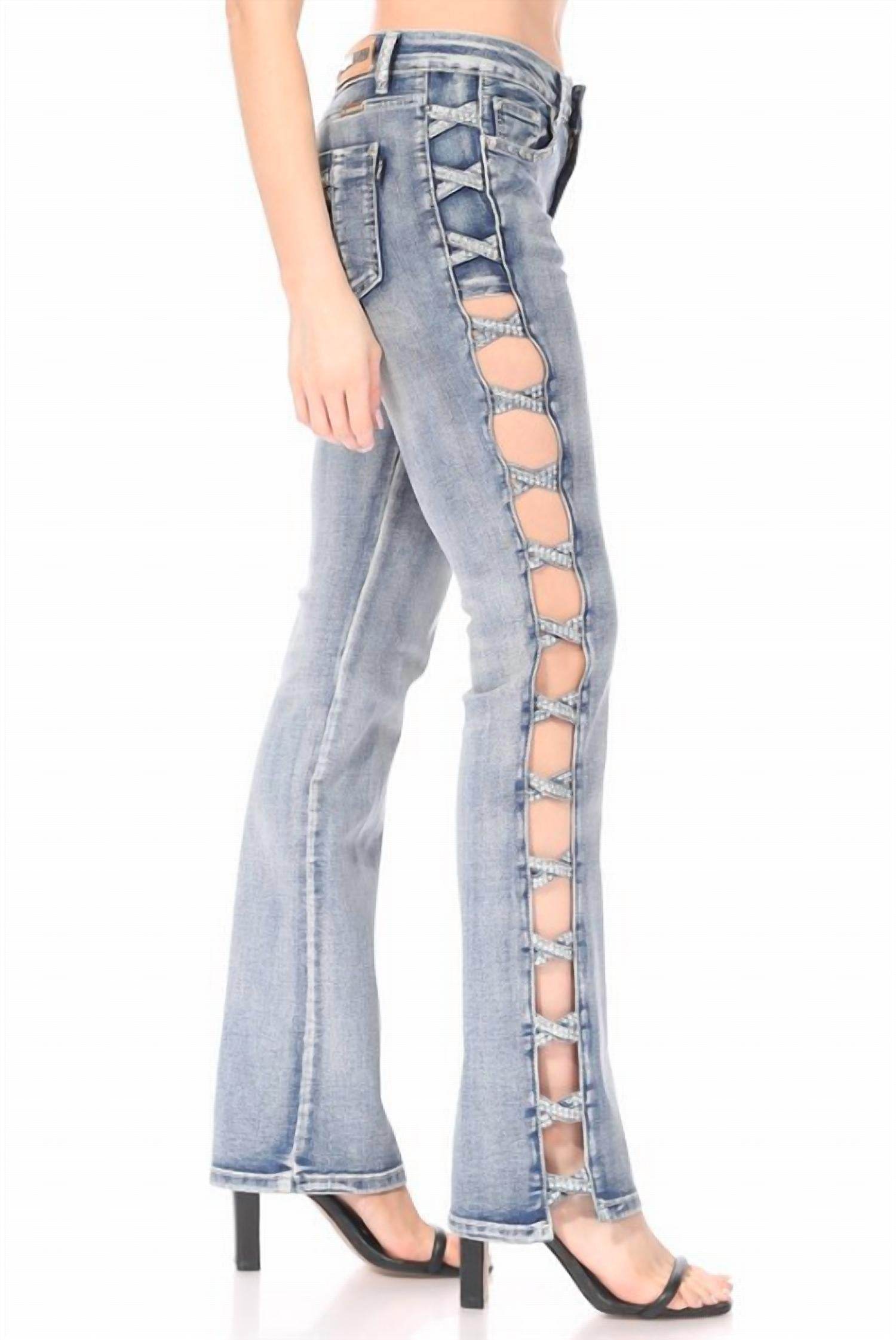 Bus Stop - Sexy Criss Cross Jeans - Rack Hunt -