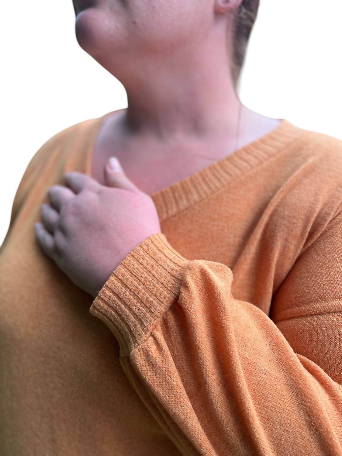 Reb and J - Plus Sized V-neck Tunic Top - Rack Hunt