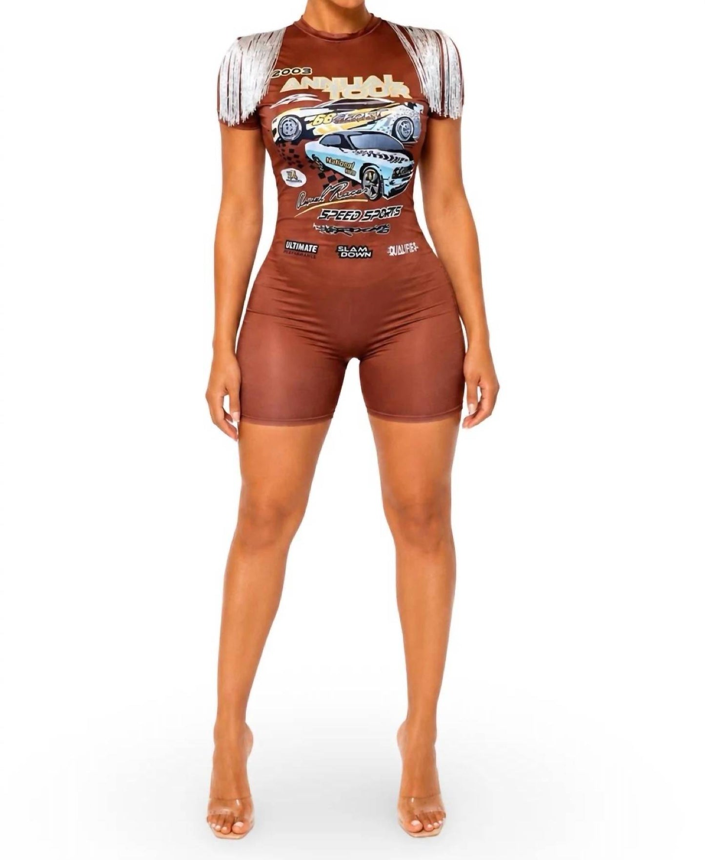 All I do Is Win Tee Bermuda Romper