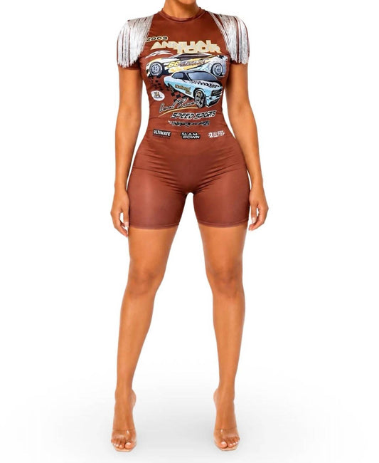 All I do Is Win Tee Bermuda Romper