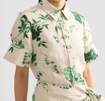 Floral Linen Shirt