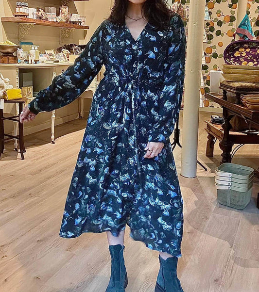 Yavi - Blessed Drawstring Midi Dress - Rack Hunt -