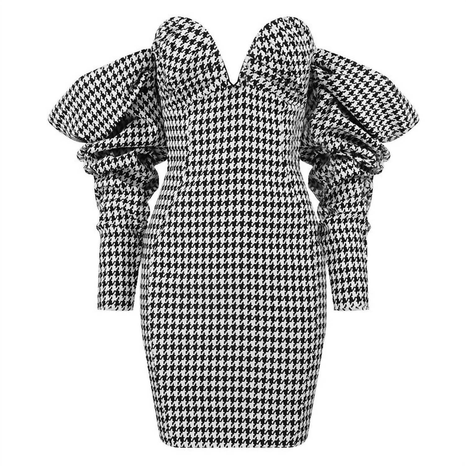 Porshia By Porshia Banks - Privilege Houndstooth Dress - Rack Hunt