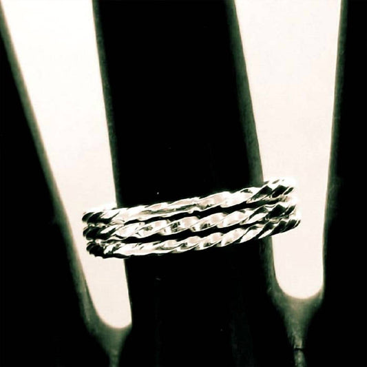 Women's Roma Twist Stackable Ring Set
