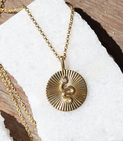 Women's Snake Charm Necklace