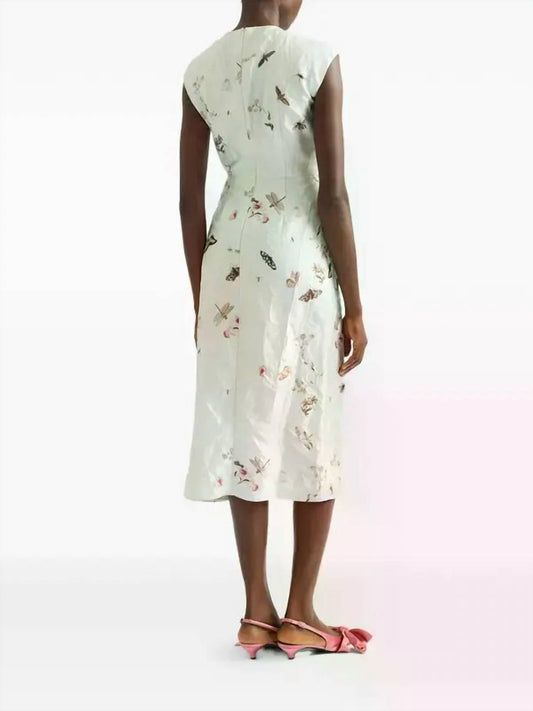 Short Sleeve Draped Dress