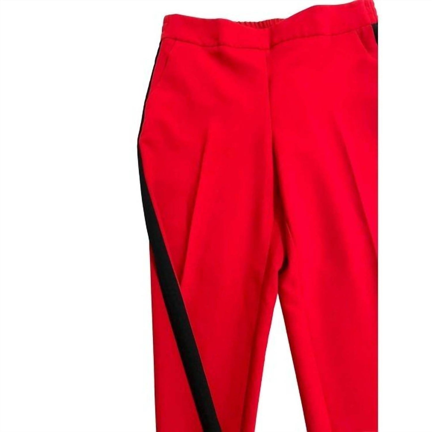 Belle Vere - Women's Side Stripe Casual Wide Leg Crop Pants - Rack Hunt -