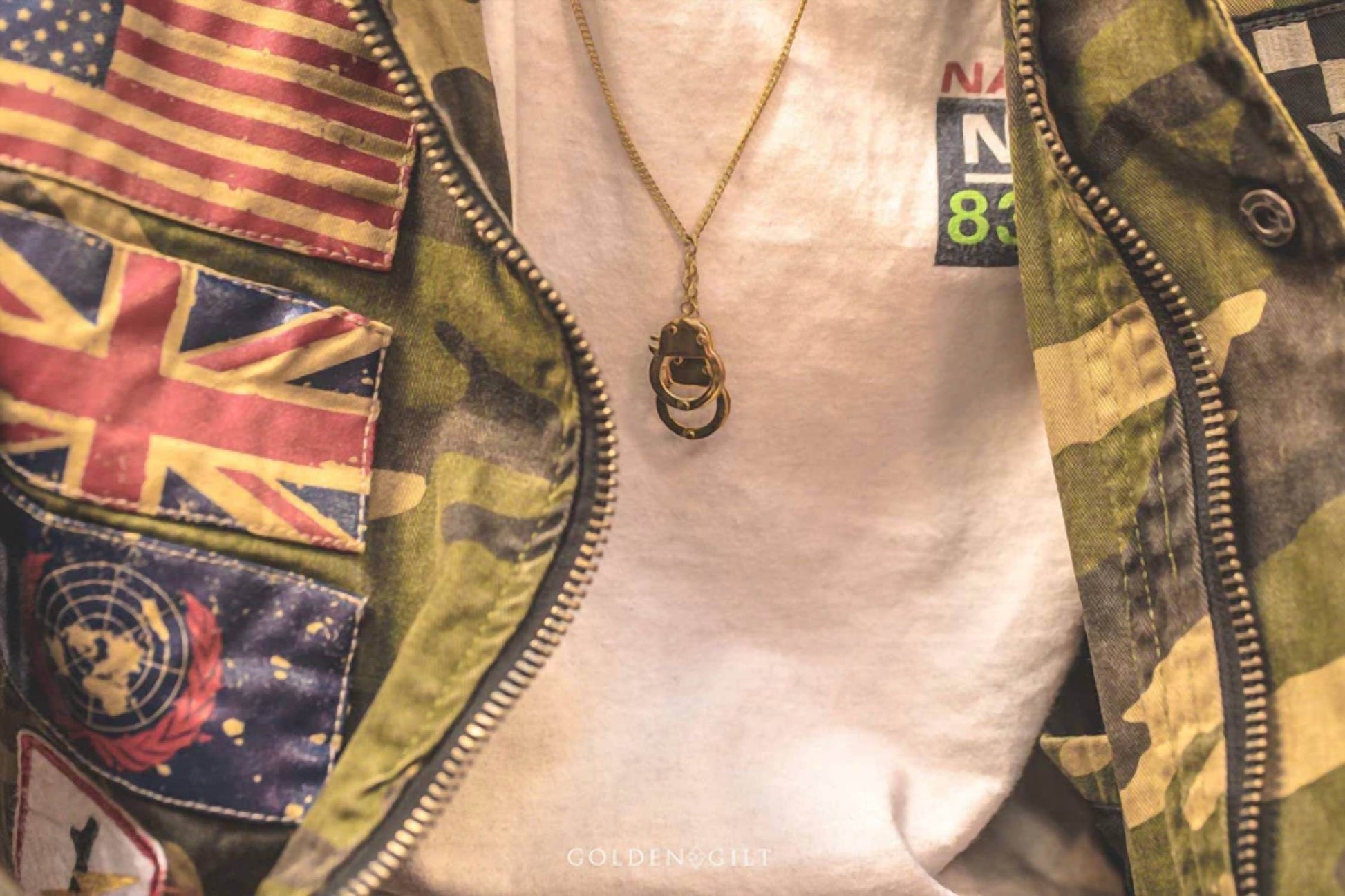 Golden Gilt - Men's Cuffs Chain Necklace - Rack Hunt -