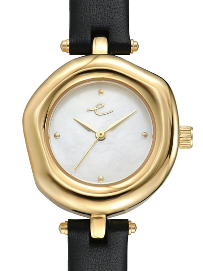 Women's Open Circle Leather Watch