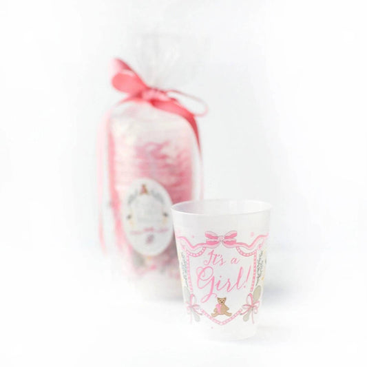 It's A Girl Frosted Cups