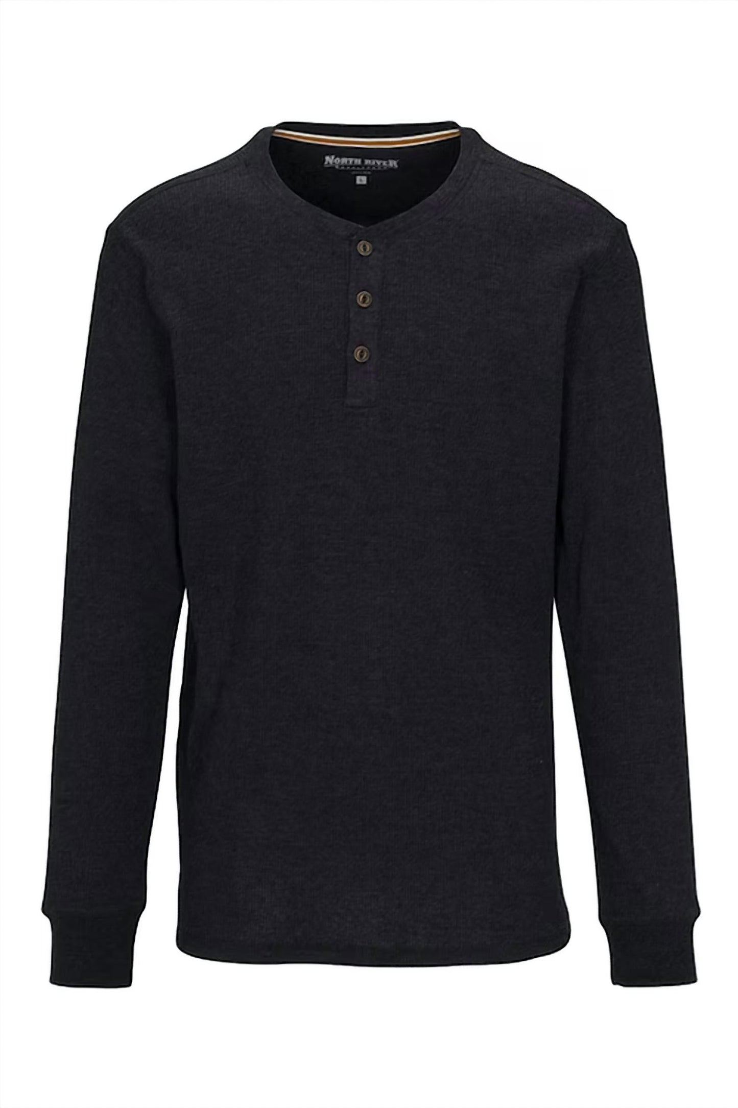 Men's Waffle 3 Button Henley Top