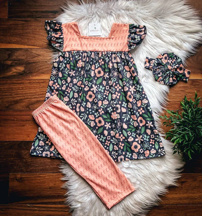 Girls Happiness Blooms Capri Set