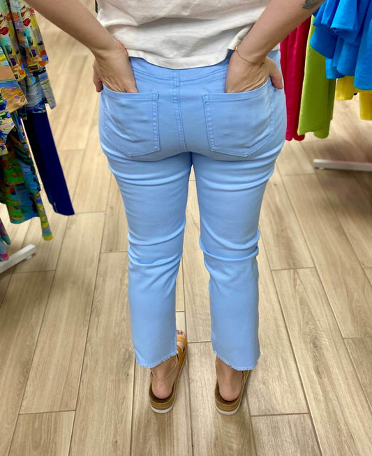 GG Jeans - Crop Fringe Jeans - Rack Hunt -