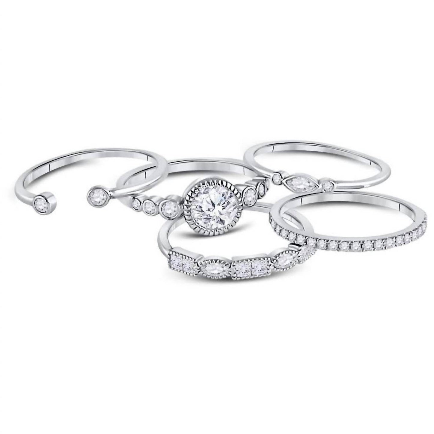 Allyanna Gifts - Women's Melina Stacking Ring Set - Rack Hunt