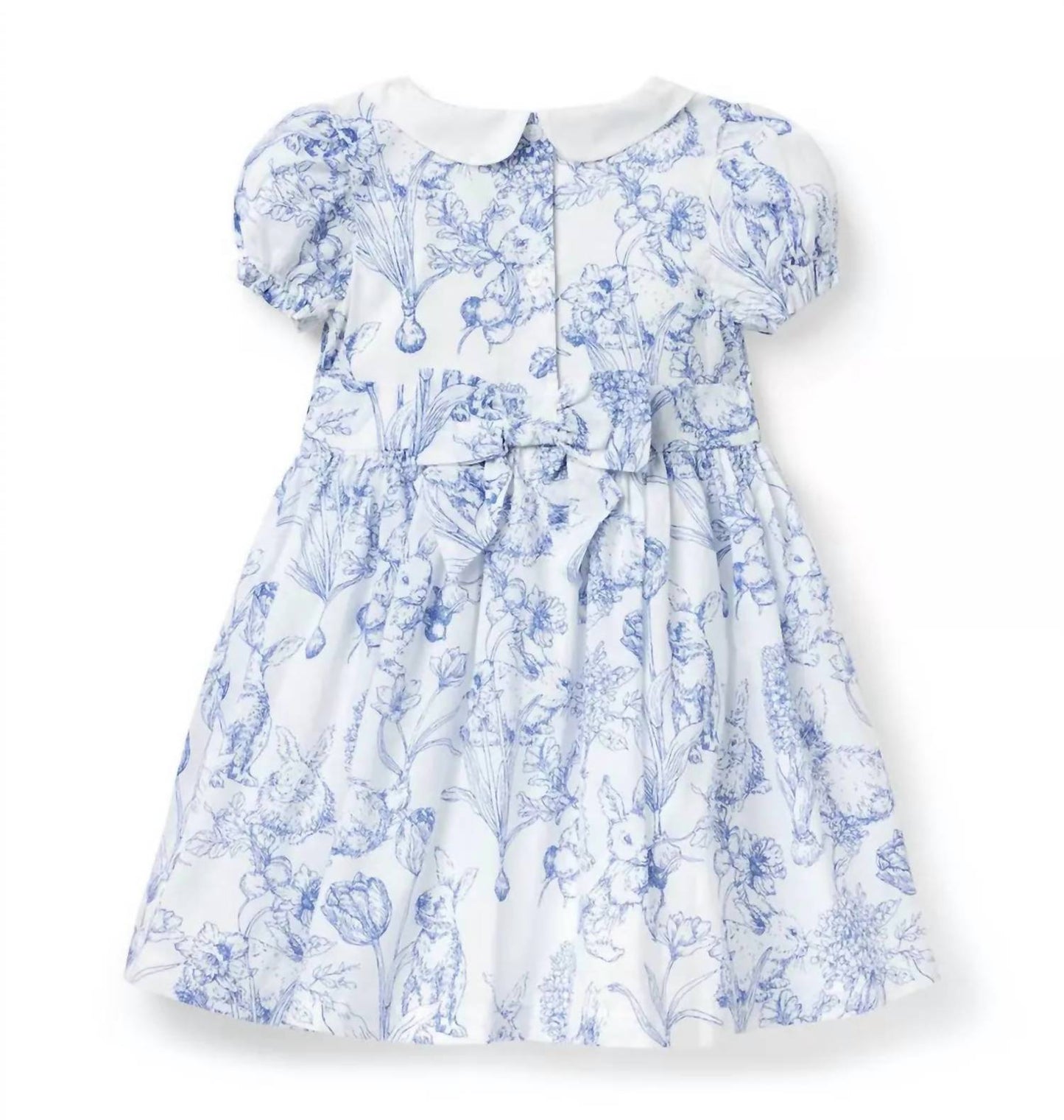 Girl's Toile Bunny Mini Dress