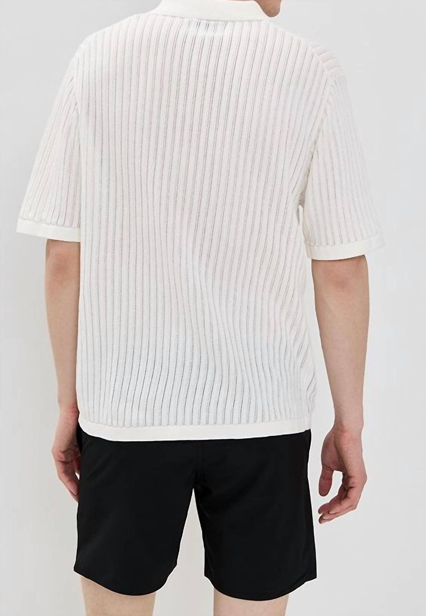 Knit Button Down Polo