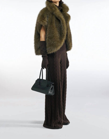 The Alyn Faux Fur Cape Wraps