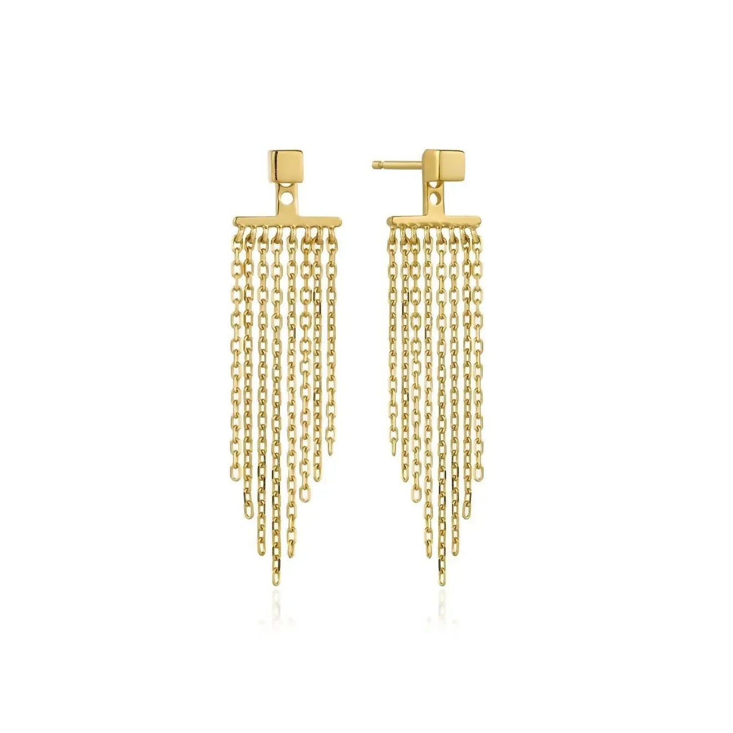 Ania Haie - Fringe Fall Ear Jacket Earrings - Rack Hunt