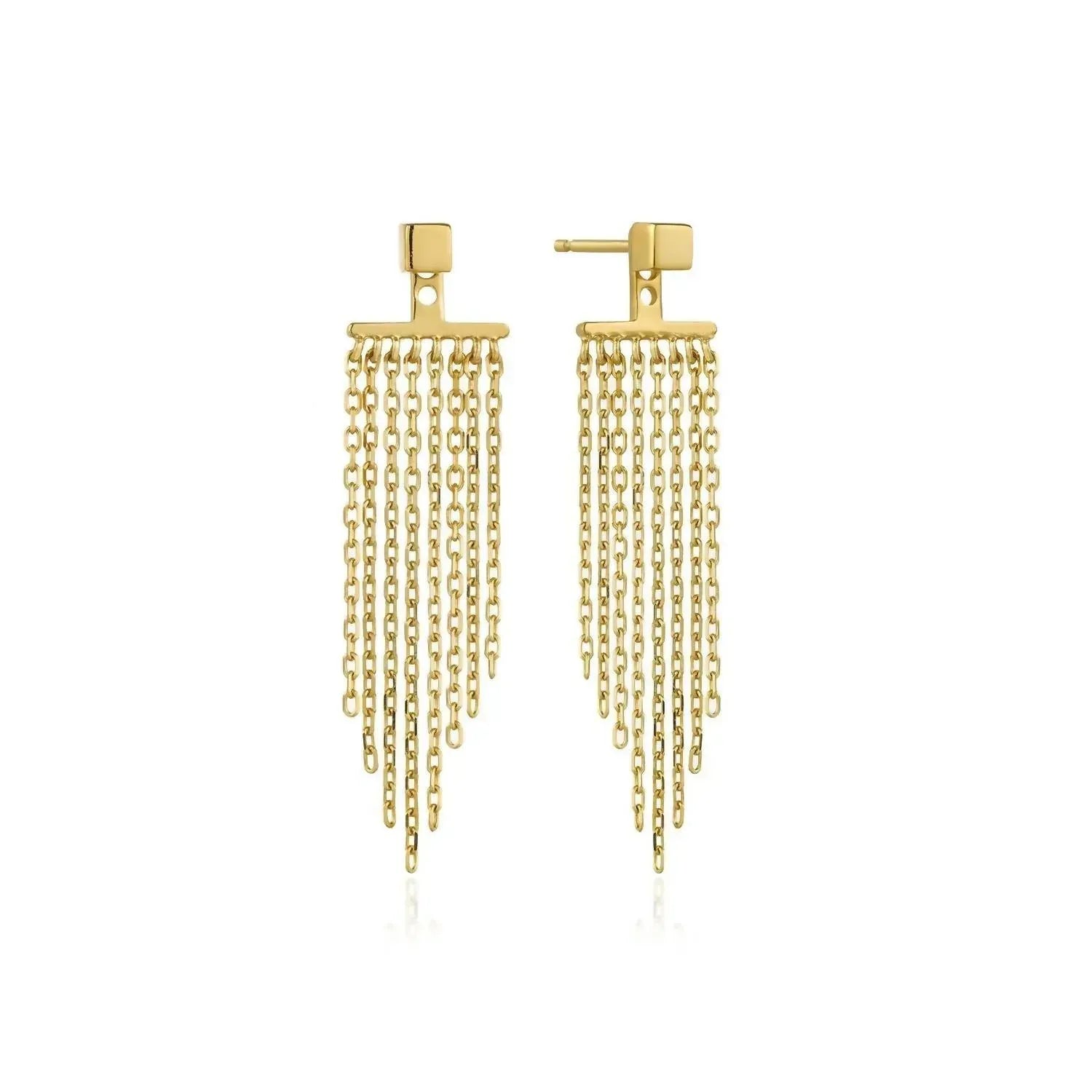 Ania Haie - Fringe Fall Ear Jacket Earrings - Rack Hunt